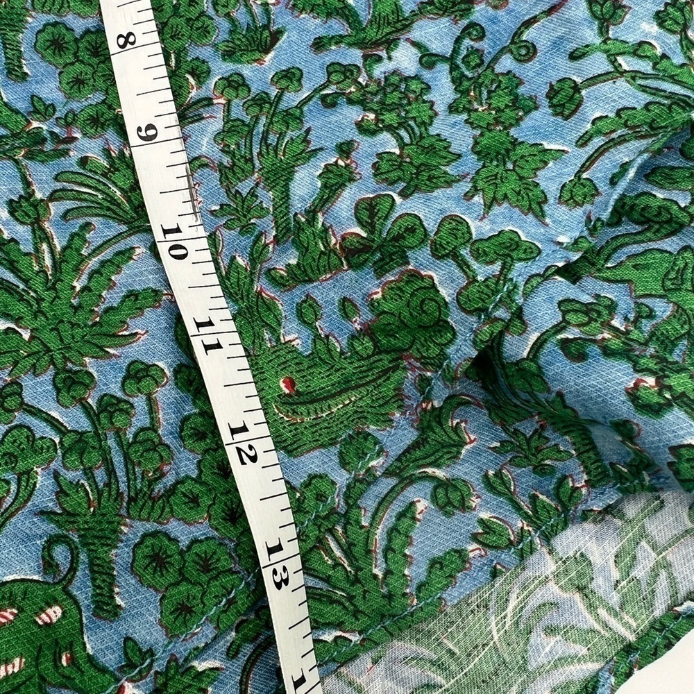 Anthropolgie Elephant Floral Print Rayon Linen Shorts Extra Small- Pre Own - Picture 11 of 15